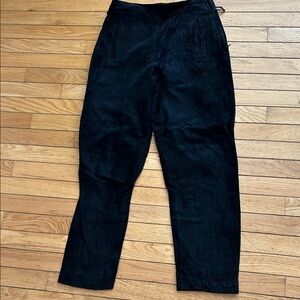 Wilson Women's Real Suede Straight Leg Pants - Black.